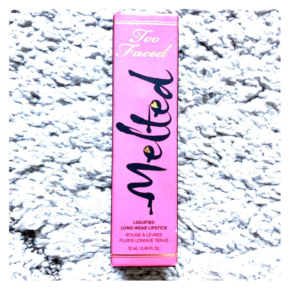 Too faced melted liquified long wear lipstick.